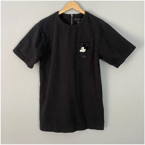 Marc Jacobs Mickey Mouse Denim Short Sleeve Dress Large - Picture 4 of 8
